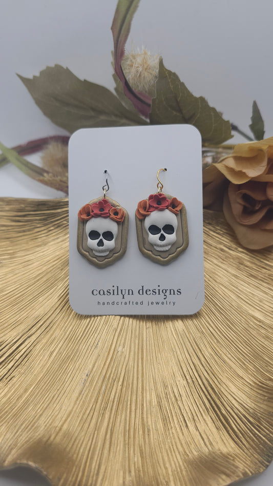Floral Skull Cameo